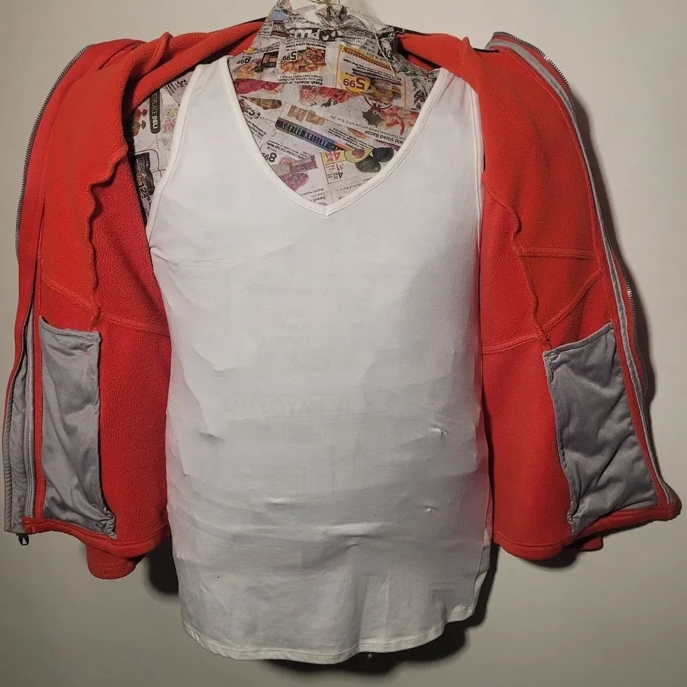 Spyder Men's Orange Full-Zip Hooded Jacket